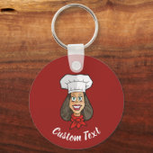 Porte-clés Porte - clé de femme chef (Recto)