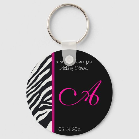 Porte-clés Porte - clé de Fête des mariées Zebra (Recto)