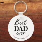 Porte-clés Porte - clé de Fête des pères noire (Recto)