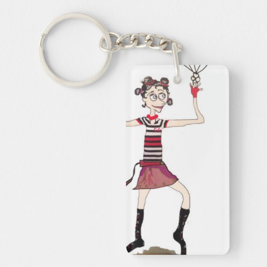 Porte-clés Porte - clé de fille de cirque (Devant)