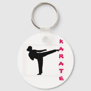 Porte-clés Porte - clé de fille de karaté