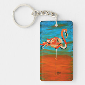 Porte-clés Porte - clé de Flamant rose