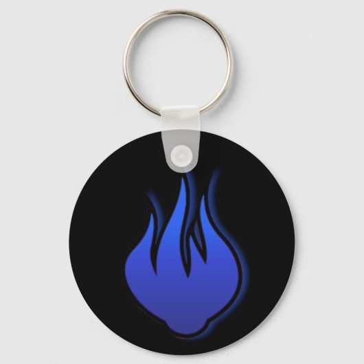 Porte-clés Porte - clé de flamme bleu HotterThanHell (Recto)