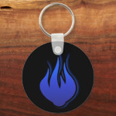 Porte-clés Porte - clé de flamme bleu HotterThanHell (Recto)