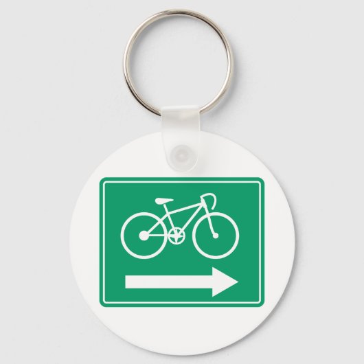 Porte-clés Porte - clé de flèche de direction cyclable (Recto)