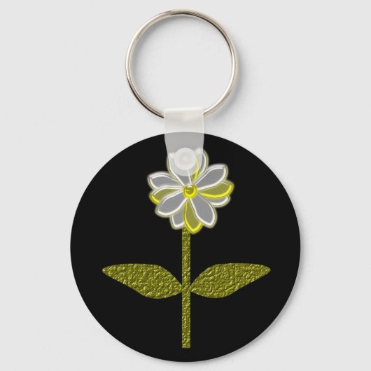 Porte-clés Porte - clé de fleur marguerite (Recto)
