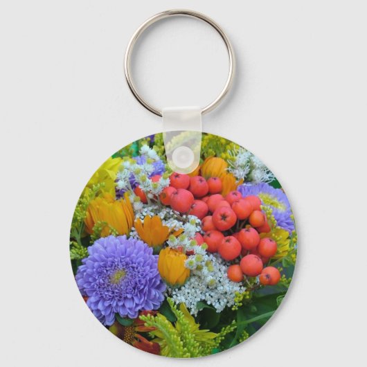 Porte-clés Porte - clé de fleurs (Recto)