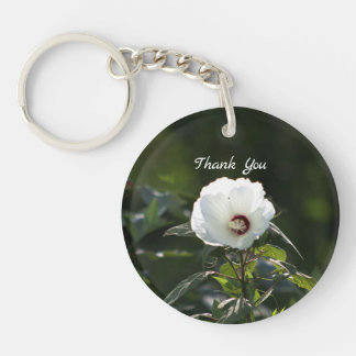 Porte-clés Porte - clé de fleurs blanches