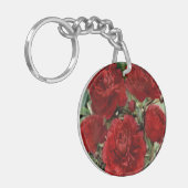 Porte-clés Porte - clé de fleurs de carnation rouge (Devant gauche)