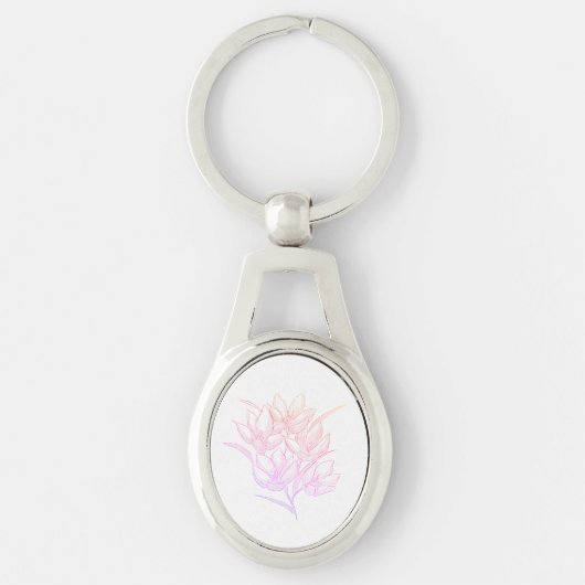 Porte-clés Porte - clé de fleurs de crocus (Devant)