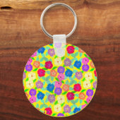 Porte-clés Porte - clé de fleurs de géranium (Verso)