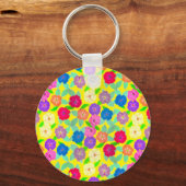 Porte-clés Porte - clé de fleurs de géranium (Recto)