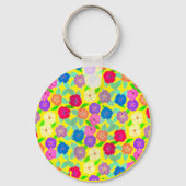 Porte-clés Porte - clé de fleurs de géranium (Verso)