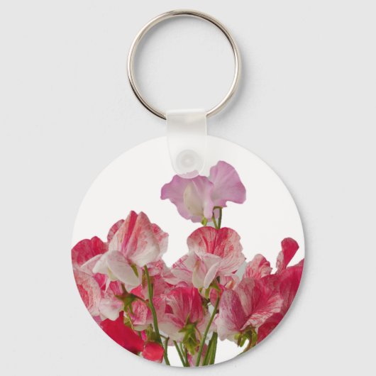 Porte-clés Porte - clé de fleurs de pois doux (Recto)