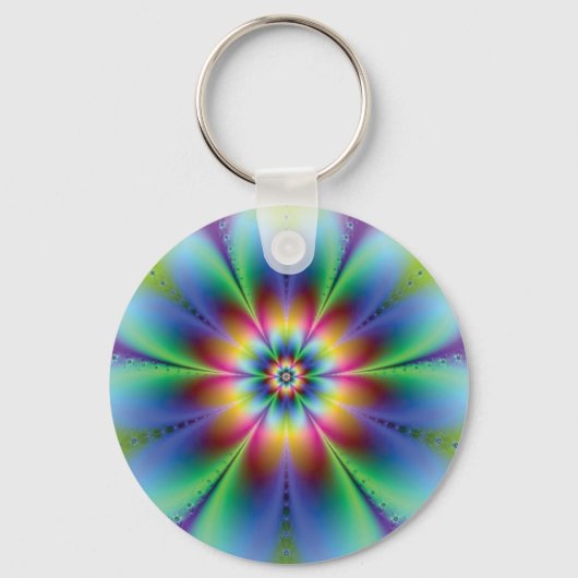 Porte-clés Porte - clé de fleurs d'illusion (Recto)