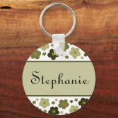 Porte-clés Porte - clé de fleurs d'olive douce (Recto)