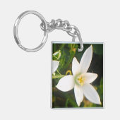 Porte-clés Porte - clé de fleurs du printemps blanc (Devant gauche)