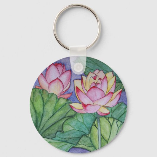 Porte-clés Porte - clé de fleurs Lotus (Recto)
