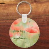 Porte-clés Porte - clé de fleurs pétales roses (Recto)