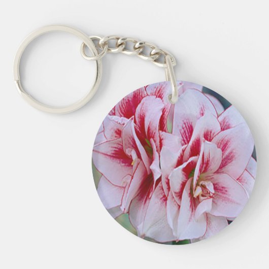 Porte-clés Porte - clé de fleurs roses (Devant)