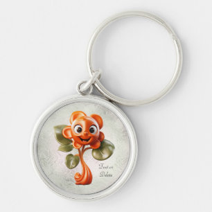 Porte-clés Porte - clé de fleurs rouges