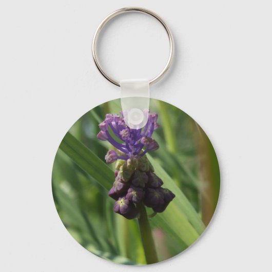 Porte-clés Porte - clé de fleurs violettes (Recto)