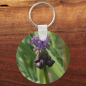 Porte-clés Porte - clé de fleurs violettes (Recto)
