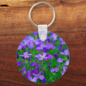 Porte-clés Porte - clé de fleurs violettes (Recto)