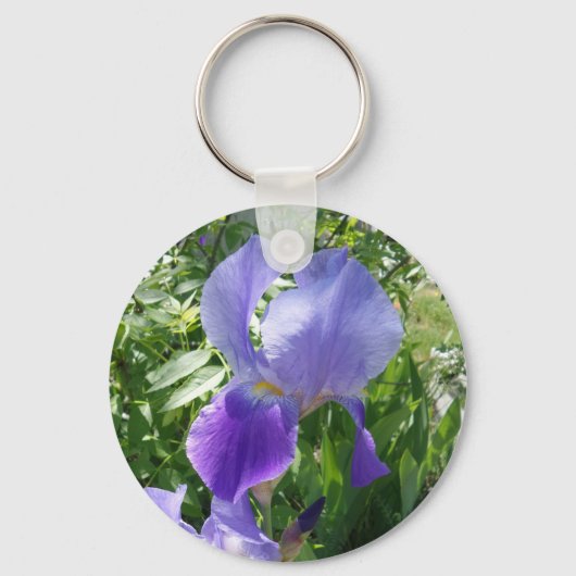 Porte-clés Porte - clé de fleurs violettes (Recto)