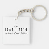 Porte-clés Porte - clé de fonctionnaire d'anniversaire du NU (Dos)