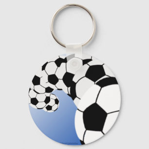 Porte-clés PORTE - CLÉ de FOOTBALL bleu