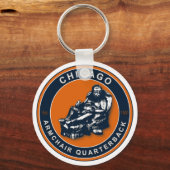Porte-clés Porte - clé de football QB Chicago (Recto)