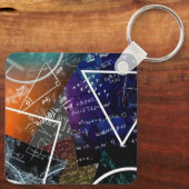 Porte-clés Porte - clé de formule mathématique (Verso)