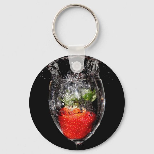 Porte-clés Porte - clé de fraise (Recto)