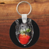 Porte-clés Porte - clé de fraise (Recto)