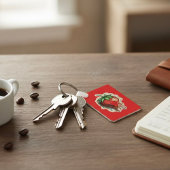 Porte-clés Porte - clé de fraises