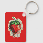 Porte-clés Porte - clé de fraises (Verso)