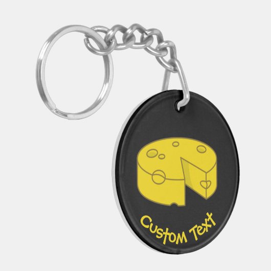 Porte-clés Porte - clé de fromage jaune (Devant gauche)