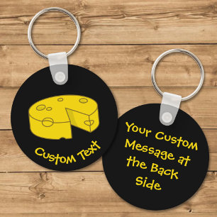 Porte-clés Porte - clé de fromage jaune