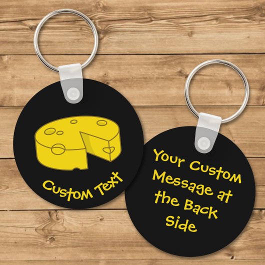 Porte-clés Porte - clé de fromage jaune