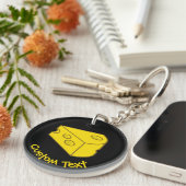 Porte-clés Porte - clé de fromage jaune (Devant droit)