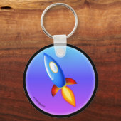 Porte-clés Porte - clé de fusée rétro (Recto)