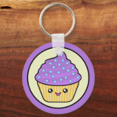 Porte-clés Porte - clé de gâteau de cuppy Kawaii (Recto)