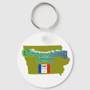 Porte-clés Porte - clé de Geocaching Iowa