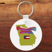 Porte-clés Porte - clé de Géorgie géocaching (Recto)