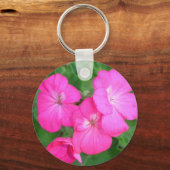 Porte-clés Porte - clé de géraniums roses (Recto)