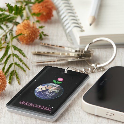 Porte-clés Porte - clé de globe de STAR*FROG™ (Devant droit)