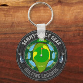 Porte-clés Porte - clé de golf personnalisé (Recto)