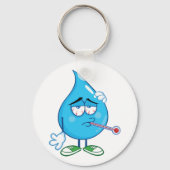 Porte-clés Porte - clé de goutte d'eau malade (Verso)