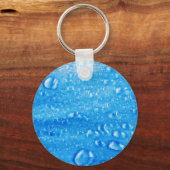Porte-clés Porte - clé de gouttes d'eau bleue (Recto)